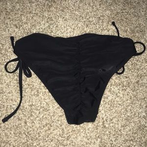 Tie Side Cinched Bikini Bottom